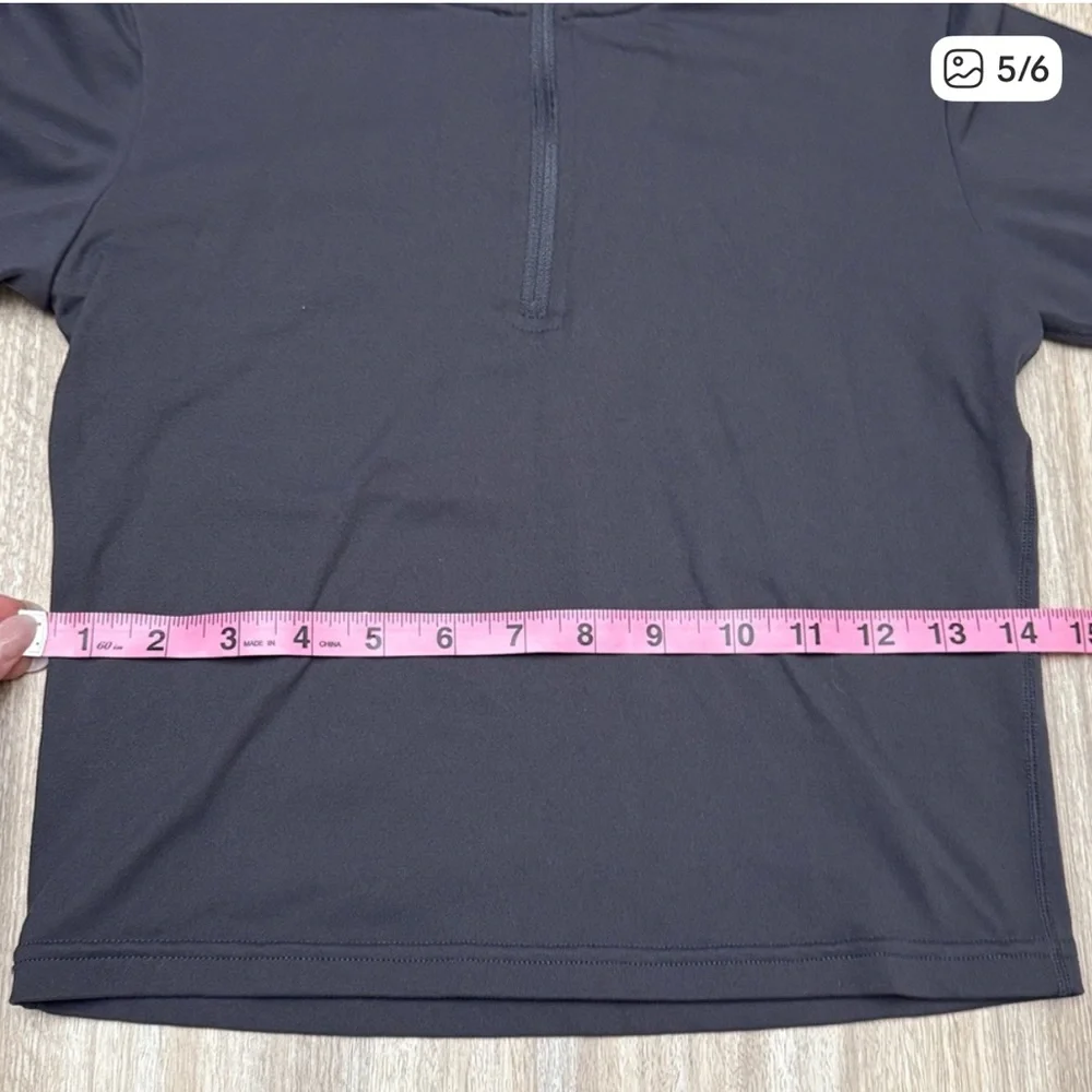 Paragon Fitwear quarter zip long sleeve jacket size medium in light gray / ivory - Picture 7 of 8